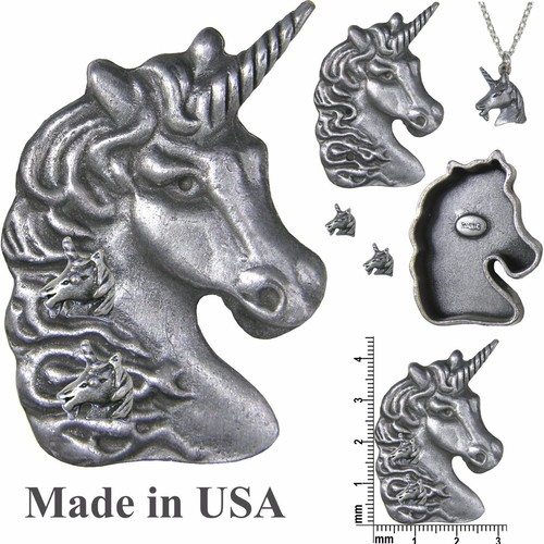 Unicorn brooch pin necklace - unicorn, pin,